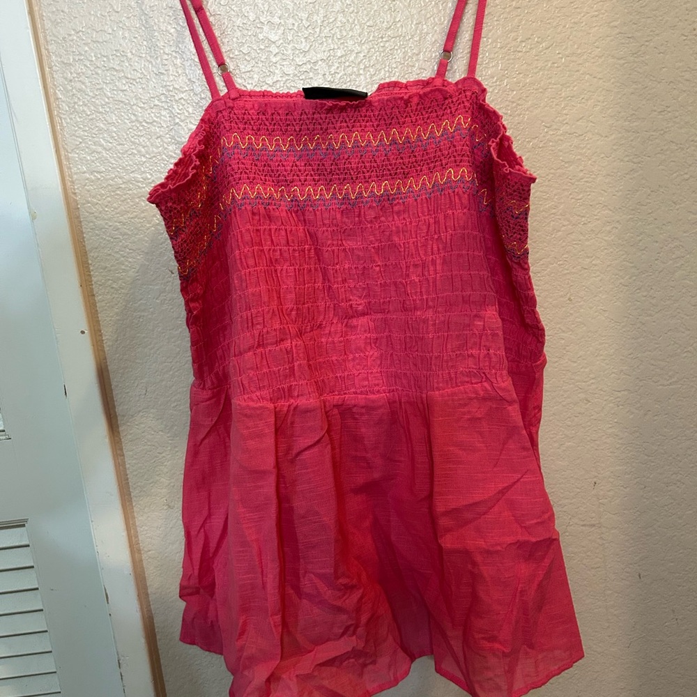 Pink Smocked Sundress